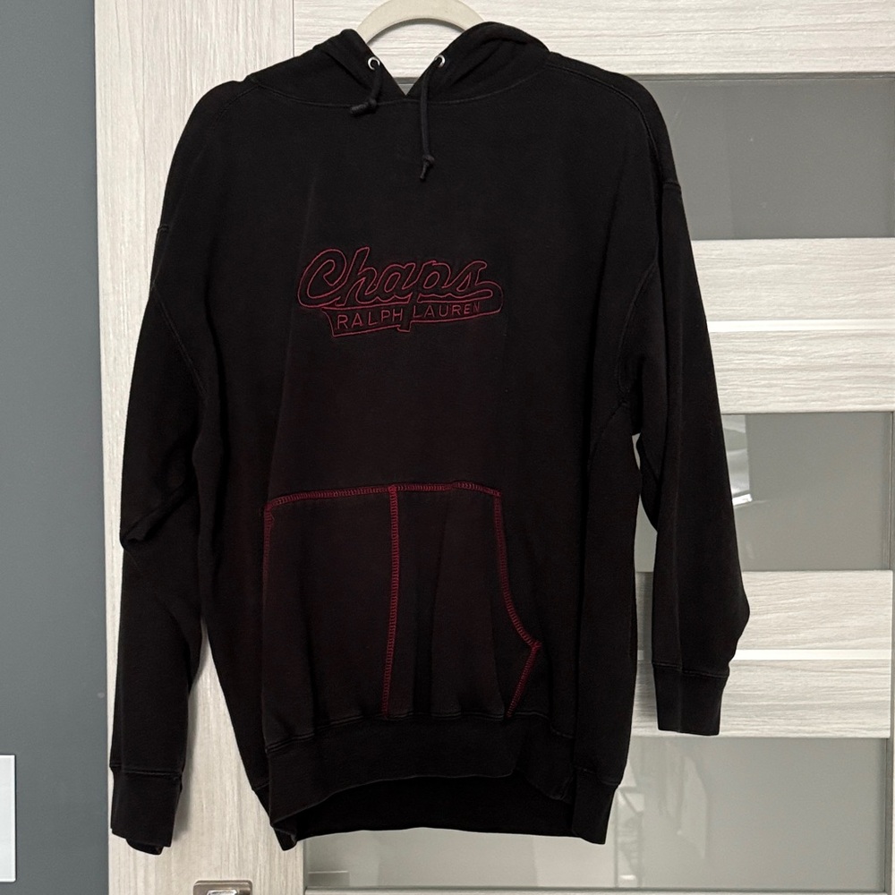Ralph Lauren Black Hoodie with Red Details